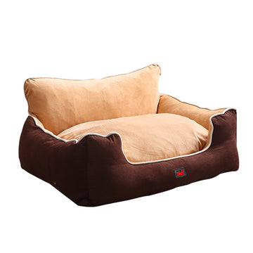 PaWz Pet Bed Dog Puppy Beds Cushion Pad Pads Soft Plush Cat Pillow Mat Brown M PaWz